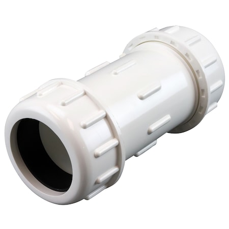 Apollo 2 in. x 2 in. PVC Compression Coupling PVCCOMP2